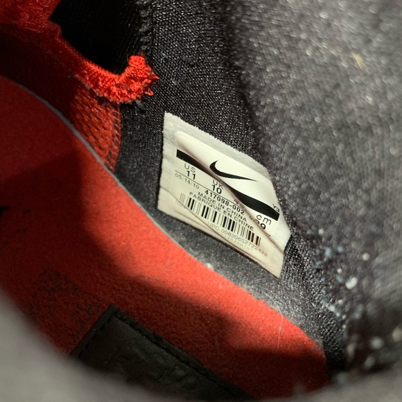A1-Nike LeBron 8 VIII Bred Black/Red King James 2010 Size 11 417098 002 - Picture 6 of 7